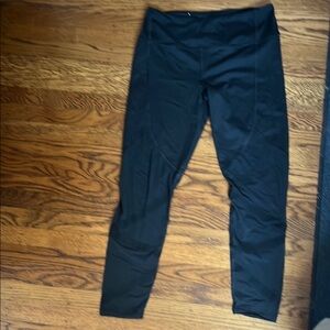 Victoria's Secret Sport Black Leggings, sheer detail at calf, large